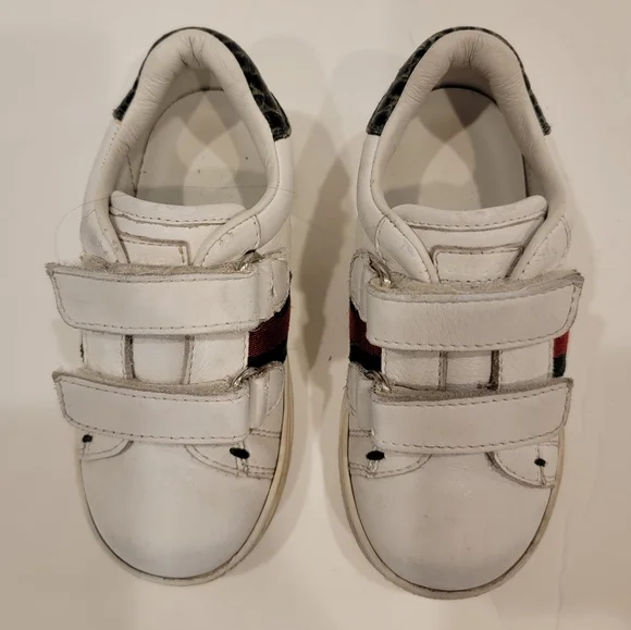 Gucci slip on ace sneaker white with web